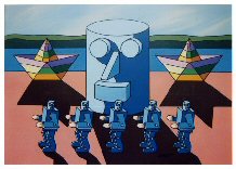Tav.7 - "Testa con robots clonati"