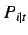 $P_{i\vert t}$