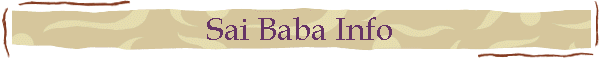 Sai Baba Info