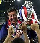 Foto: Il c.t francese Lemerre in trionfo