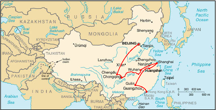 Map of China...click to begin