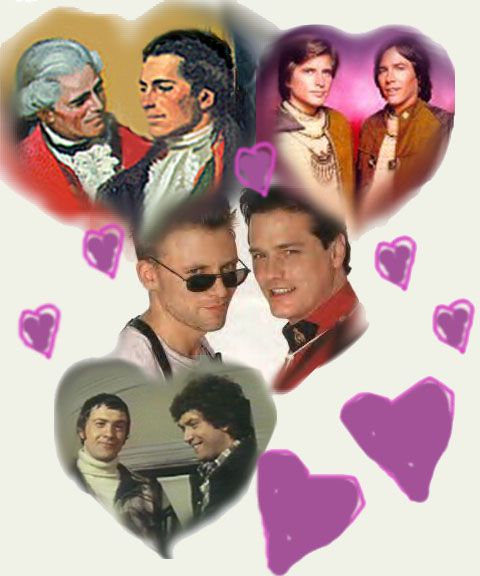 Random slash pairs and hearts (no flowers)