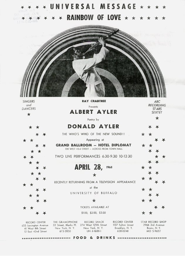 flyer for 4-28-1968 gig