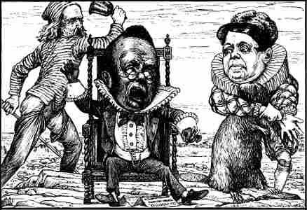 The original Henry Holliday illustration of the Banker's Tale.