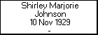 Shirley Marjorie Johnson
