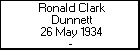 Ronald Clark Dunnett