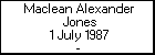 Maclean Alexander Jones