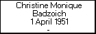 Christine Monique Badzoich