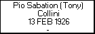 Pio Sabation (Tony) Collini