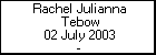 Rachel Julianna Tebow