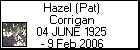 Hazel (Pat) Corrigan