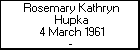 Rosemary Kathryn Hupka