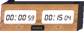 Dibujo de un reloj digital