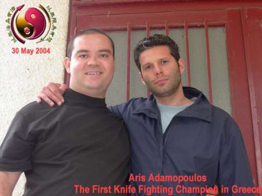Evagelos Zorbas (left) togetrher with Aris Adamopoulos (right)