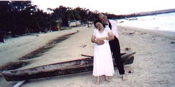 Us getting our picture made on the beach. 