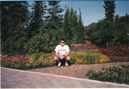 squattin in the flowers