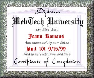 HTML Diploma