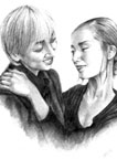 Drawing of Rika and Emi 03 small