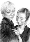 Drawing of Rika and Emi 04 small