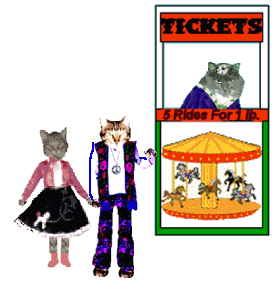 Ticket Booth with Troubie, Al and Spike