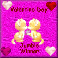 Valentine Jumble Winner