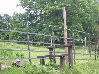 The stile - step carefully over the fence