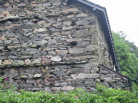 The west end of the barn
