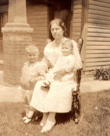 Uncle Frank and my mother Margaret with their mother-Grandma Anna Bashinski