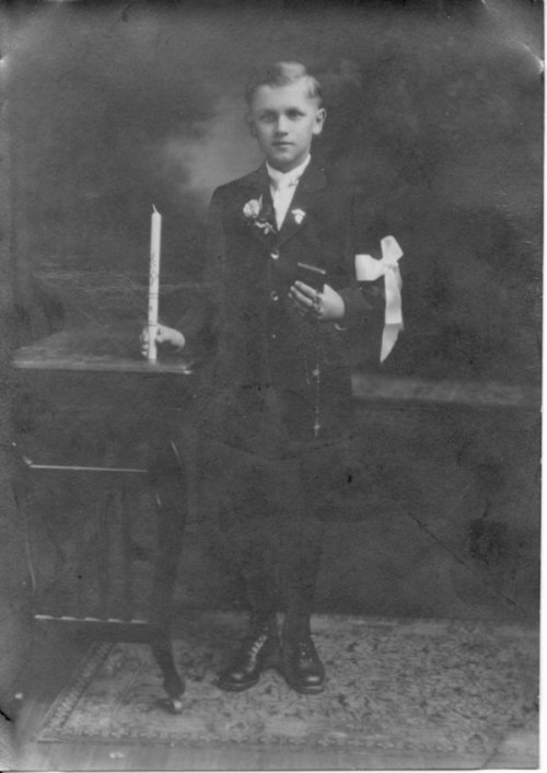Uncle Frank on his confirmation day