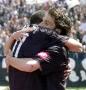 Alex and Trezeguet hugging