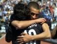 Alex and Trezeguet hugging