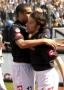 Alex and Trezeguet hugging