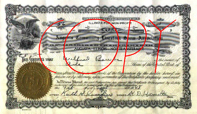 ACLSA Stock Certificate