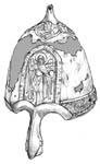Prince Yaroslav's Helmet -- drawing by Colin Adams