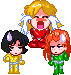 Alex, Clover and Sam from Totally Spies.