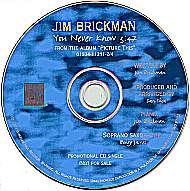 "You Never Know" promo CD single