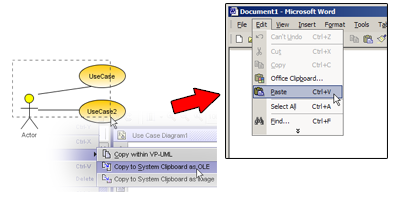 Copying Diagram Elements into MS Office