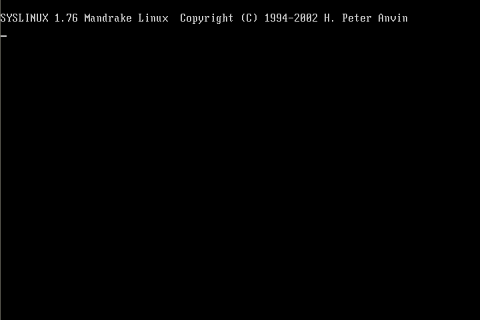 Initial screen
