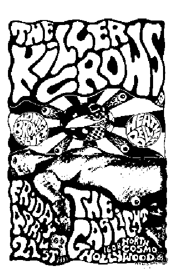 photo: Frank Kozik poster of the Killer Crows 7/89