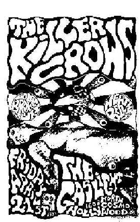 photo: Frank Kozik poster of the Killer Crows 4/21/89