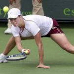 Kim is known for her sliding splits on any surface