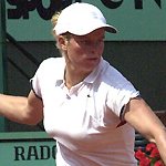 Hit that forehand! Photo by Laurent Carpentier via frenchopen.org