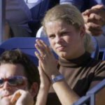 Kim watching Lleyton defeat Pete in the final