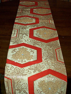 stunning orange fukuro obi