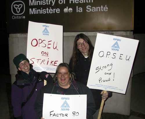 OPSEU Strike Begins 
