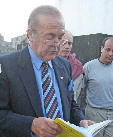 Juan Manzanares despide al 'Flaco'en nombre del CFC - Foto: www.infocanuelas.com