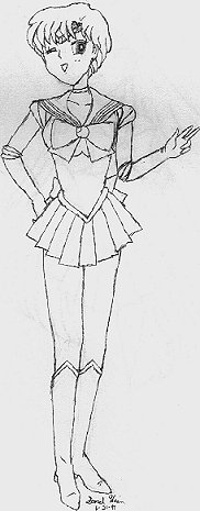 Sailor Mercury winking