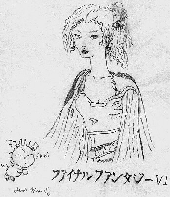 Terra/Tina and a moogle from FFVI