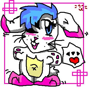 cyclops the bunny..rawr!