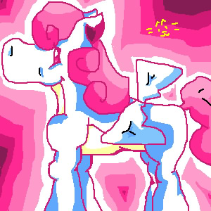 pinkish type thingy..pony, yeah..